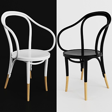 Modern Vienna Chair: Elegant Design 3D model image 1 