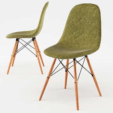 Nellie Mid-Century Eiffel Dining Chair 3D model image 1 
