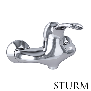 STURM Rosie Shower Faucet: Stylish and Functional 3D model image 1 