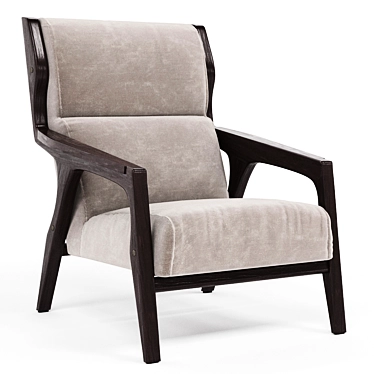 Luxurious Gio Armchair by Coleccion Alexandra 3D model image 1 