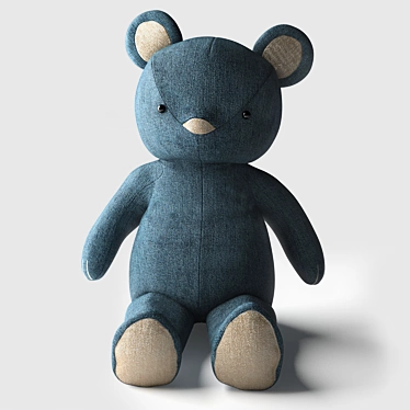 Pottery Barn Kids Denim Teddy 3D model image 1 