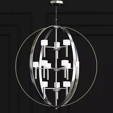 Ethereal Glow Pendant Chandelier 3D model image 1 