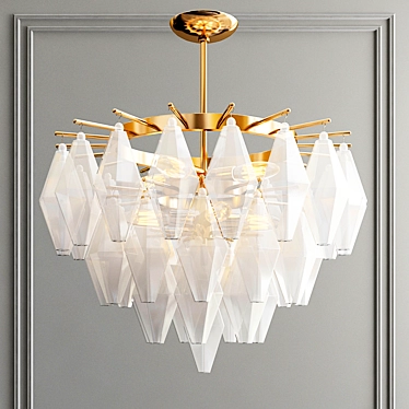 Elegance Illuminated: Kristen Chandelier 3D model image 1 