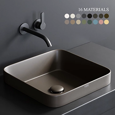 Ceramica Cielo Enjoy 40: The Perfect Rectangular Washbasin 3D model image 1 