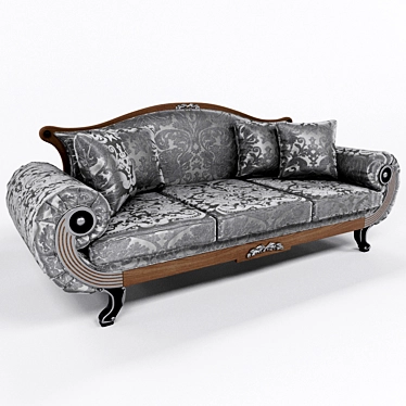 Luxurious Alexandra 3-Seater Sofa by COLECCION ALEXANDRA 3D model image 1 