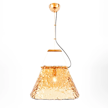 Carlo Nason Pendant - Italian Glass & Brass Lighting 3D model image 1 