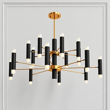 Elegant Black Gold 12 3D model image 1 