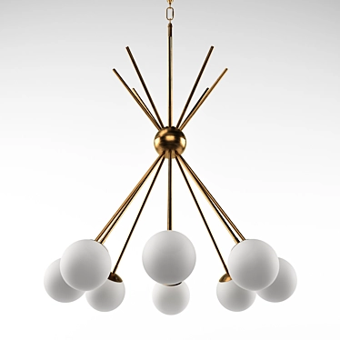 Luxor Chandelier: Stunning Pendant Light 3D model image 1 