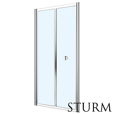 STURM Astra Niche Shower Door 3D model image 1 