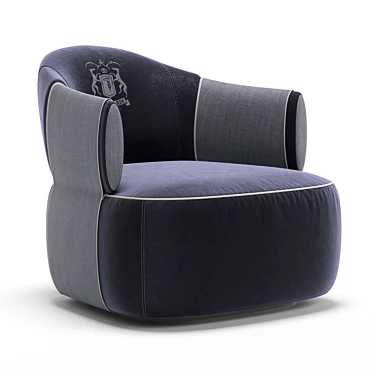 Elegant Trussardi Larzia Armchair 3D model image 1 