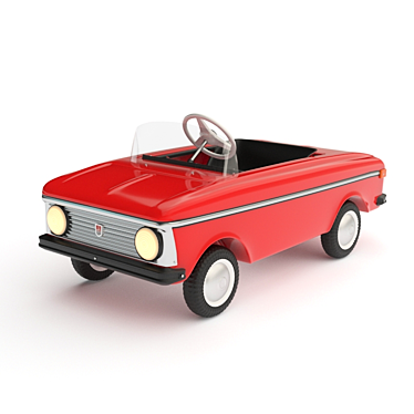 Vintage USSR Pedal Moskvich: Second Series 3D model image 1 