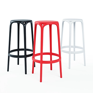 Contemporary Brooklyn Stool 3D model image 1 