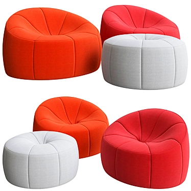 Modern Pumpkin Chair: Ligne Roset 1066 3D model image 1 