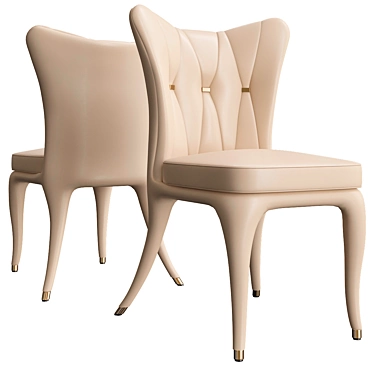 Elegant Aleal Chairs: The Perfect Seating Solution 3D model image 1 