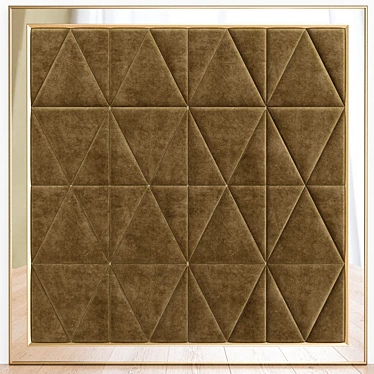 Sleek 3D Wall Panel Design 3D model image 1 