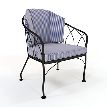 Woodard Delany Dining Chair: Elegant and Stylish 3D model image 1 