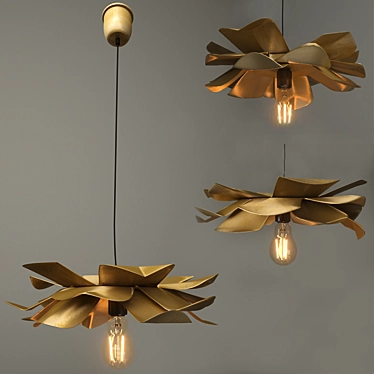 Greek Lysandros Pendant Lamp: Stylish Design 3D model image 1 