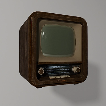 Title: Retro "Rubin" Television Set 3D model image 1 