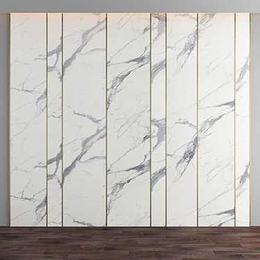 Elegant 3D Wall Panel 3D model image 1 