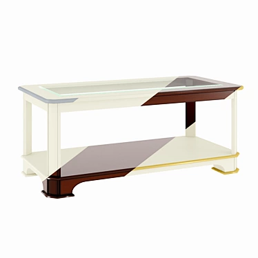 Elegant Atrium Coffee Table 3D model image 1 