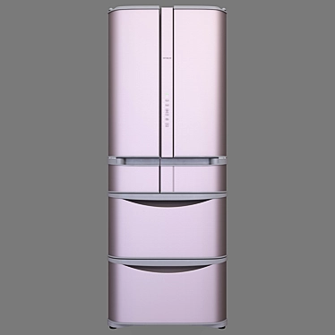 Hitachi R-SF 48 GU SN: 5-Door FrenchDoor Fridge 3D model image 1 