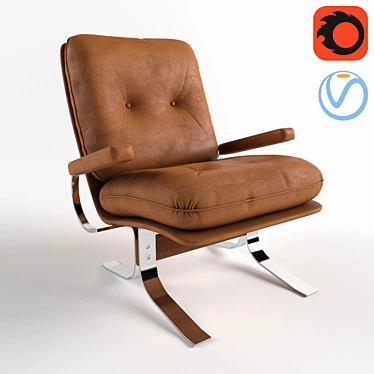 Relaxation Armchair | High-Quality Design | Comfort & Style 3D model image 1 