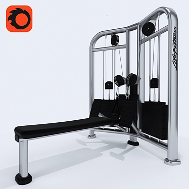 Ultimate Fitness Rowing Machine 3D model image 1 
