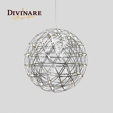 Galassia Chrome Metal LED Pendant 3D model image 1 