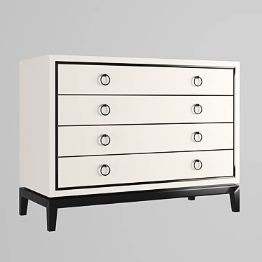 Elegant Asmara White Chest 3D model image 1 