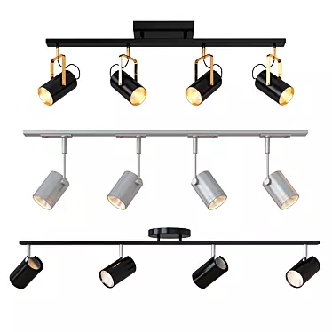 Versatile Track Light Collection 3D model image 1 