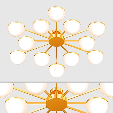 Minimalist Lima Chandelier 3D model image 1 