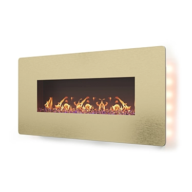 3D Flames Electric Fireplace & Wall Sconce Combo 3D model image 1 