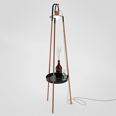 Modern Sleek Floor Lamp 3D model image 1 