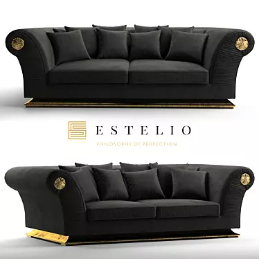 Luxury Estelio Phantom Sofa 3D model image 1 