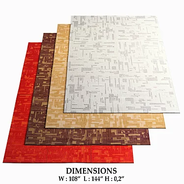 Jan Kath Concept Map Rugs 3D model image 1 