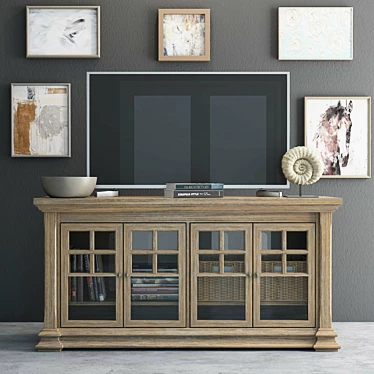 Lagunitas Entertainment Console: Timeless Elegance 3D model image 1 