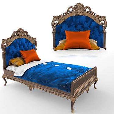 Elegant Venedik Bed: Stylish and Luxurious 3D model image 1 