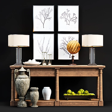 Restoration Hardware Decor Set  3D model image 1 