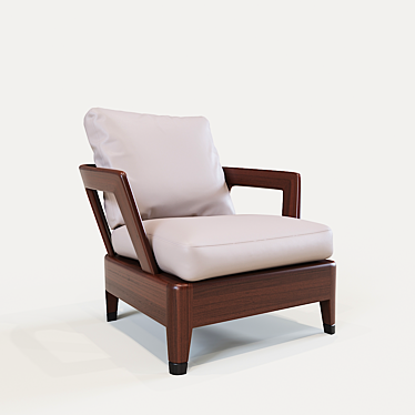 Eleganza Incarnata: Minotti Virginia Armchair 3D model image 1 