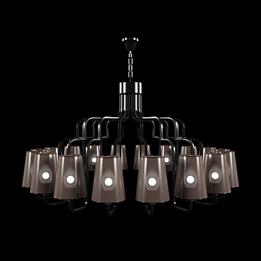 Ricersata Elegant Crystal Chandelier 3D model image 1 