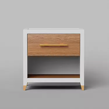 Modern Bedside Arnika with Drawer 3D model image 1 