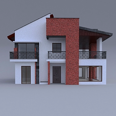 Luxury 360m2 Villa 3D model image 1 