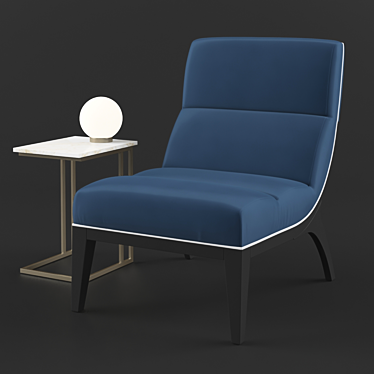 Elegant Kirk Chair 3D model image 1 