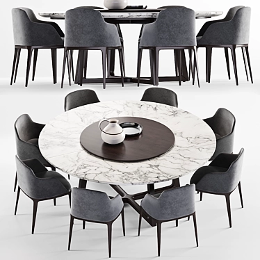 Poliform Grace chair &  Concorde Round table