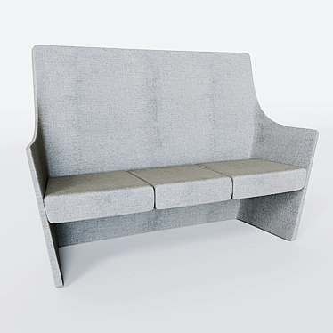 Modern Style Sofa with Textures 3D model image 1 