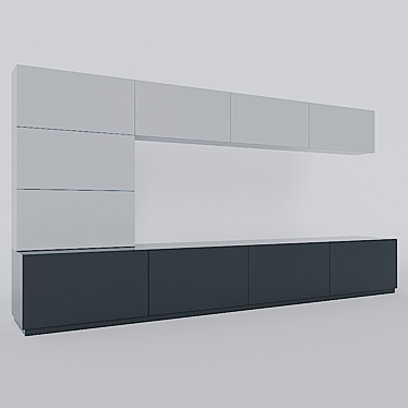 Modern TV Cabinet 3D model image 1 