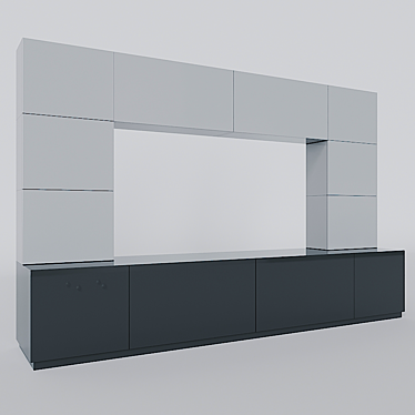 Modern TV Wardrobe 3D model image 1 