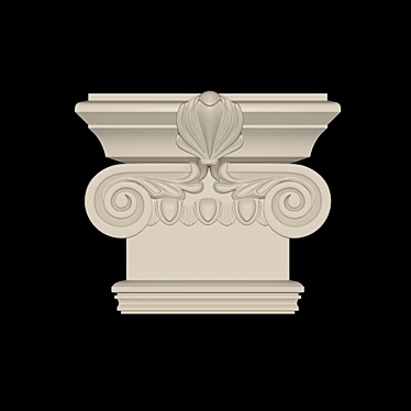 Carved CNC Capital 3D model image 1 