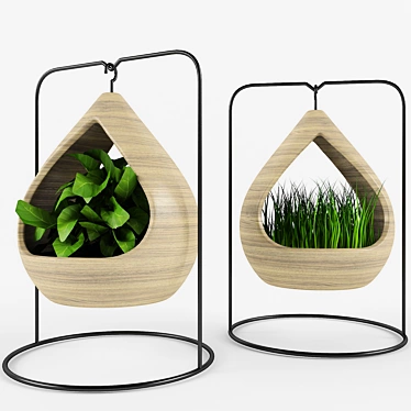 Eco-Friendly Leafy Decor 3D model image 1 