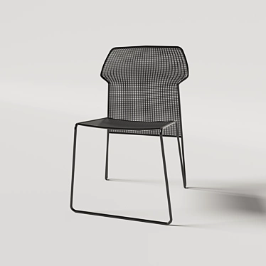 Modern Lattice Chair: Realistic 3D Model 3D model image 1 